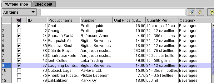 Easy Shop Applet Screenshot
